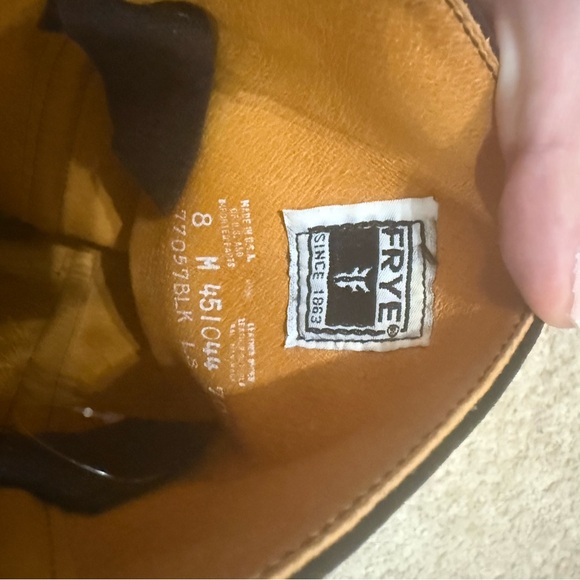 Vintage Frye Campus Black Suede Leather Boots - Picture 4 of 5